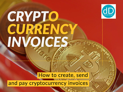 Crypto Currency Invoices branding cryptocurrency graphic design marketing social media graphic design