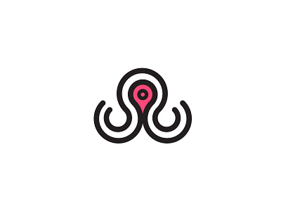Octoplace bold branding design location logo minimalist place placeholder