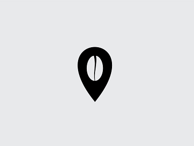 Coffe Place brand branding coffee coffeeshop flat icon illustrator location logo pin