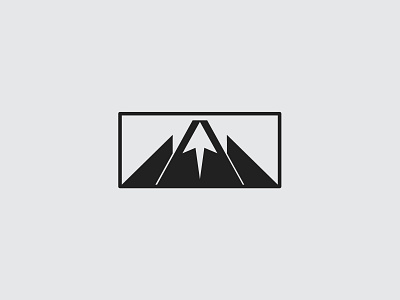Up Mountain bold brand branding design flat illustration illustrator logo minimalist mountain up vector