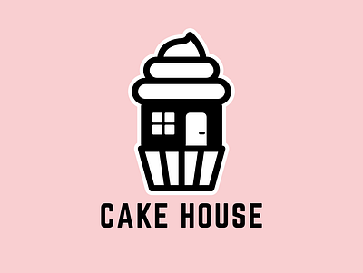 CAKE HOUSE LOGO branding design flat graphic design graphic designer logo minimalist typography vector