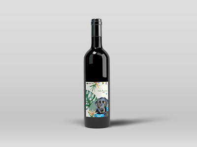 Wine Bottle Tag art branding design graphic design illustration labeldesign