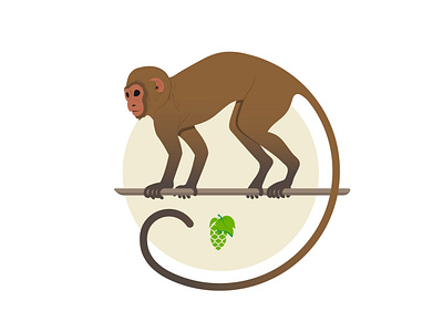 Monkey Shed Logo illustration monkey shed