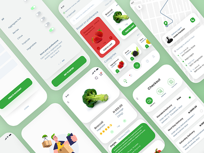 UI Design for Fruiti App 🍓 branding ui