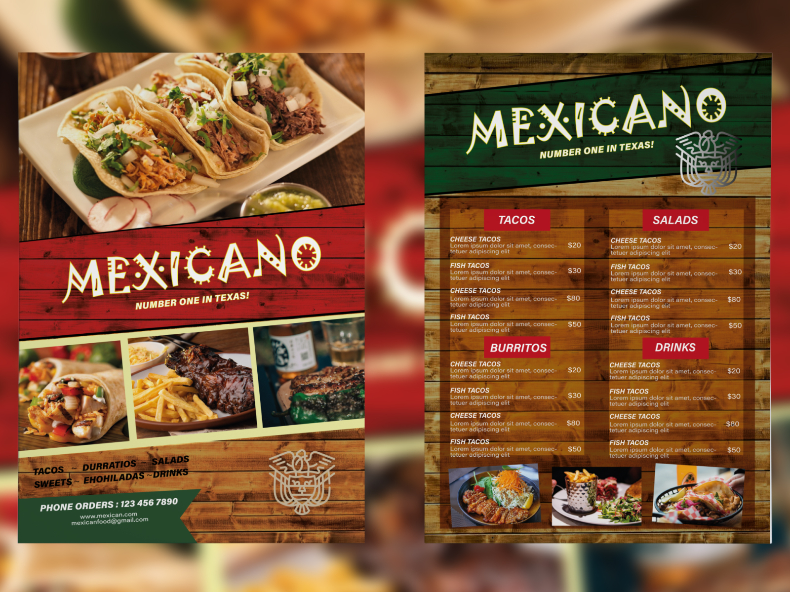 Food Menu by Harold Mehmet on Dribbble