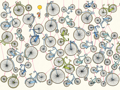AROUND THE WORLD IN 80 PUZZLES art bicycle bicycles bike bikes book childrens book childrens illustration detailed details drawing illustration kids book kids illustration labyrinth surreal surreal art surrealistic