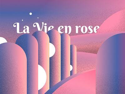 La Vie En Rose Edith Piaf Illustration By Kamil Sypien On Dribbble