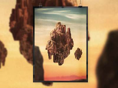 Dune | Photomanipulation quarantine poster abstract art atmosphere colorful composition creative design detail digital digital art floating future illustration kamilowanydesign mars mountain photomanipulation planet print space