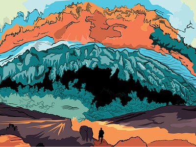 Colorful Clouds Blizzard Dramatic Illustration By Kamil Sypien On Dribbble