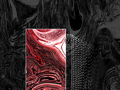 Spectator 2d abstract dark detail digital digital art dots flat style future futuristic glass illustration illustrator liquid poster print red vector wave waveform