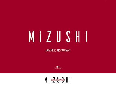Mizushi branding design japan japanese food logo minimalist logo restourant sushi