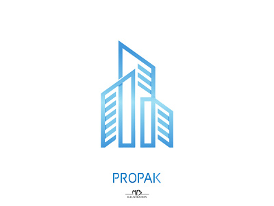Propak branding building design logo