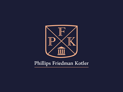 PFK branding design law law firm logo