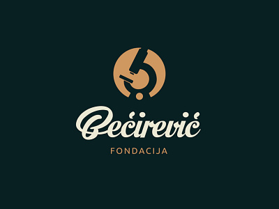 Becirevic Fondacija branding design logo microscope