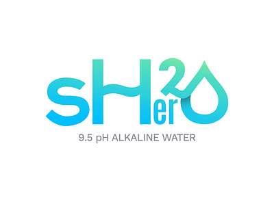 Shero Logo alkaline branding design logo water