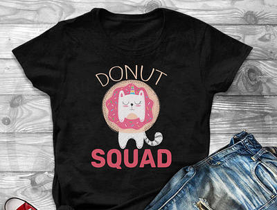 donut squad shirt branding design illustration illustrator logo typography