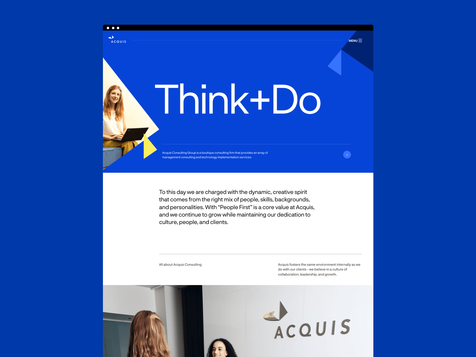 Acquis Consulting Group Website — Series 1 consulting design interface typography ui ux web webdesign