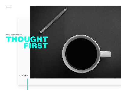 UX Blog landing page background black cofee flat green helvetica mario pencil simic typography ui ux
