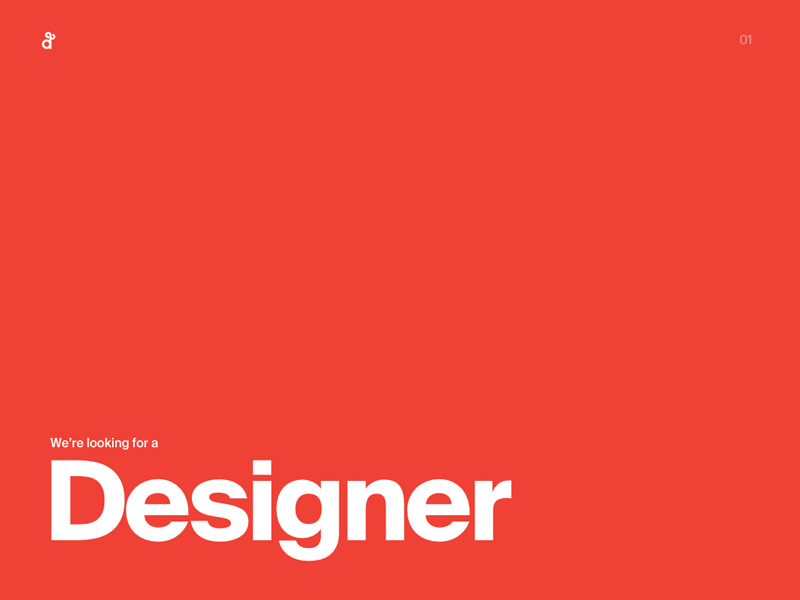 Degordian is looking for a designer! animation degordian design flat interface job red typography ui ux