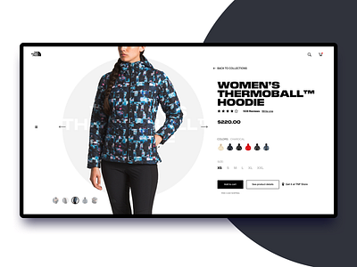 TheNorthFace layout practice concept design flat interface layout ui ux white