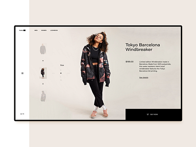 E-commerce Experiment app concept e commerce fashion flat interface layout typography ui ux