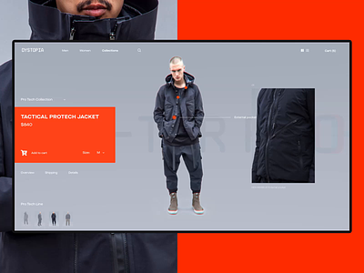 Dystopian Clothing Animation after affects animation concept dystopian flat interface layout principle ui ux