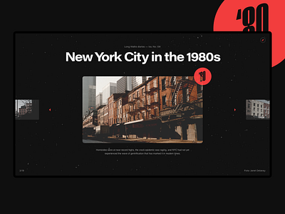 Photo Archive Art Direction art direction concept dark grotesk interface janet delaney layout photography red typography ui ux