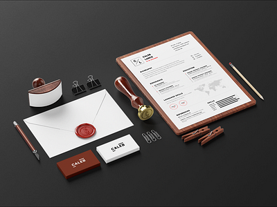 Resume | Mockup Dark