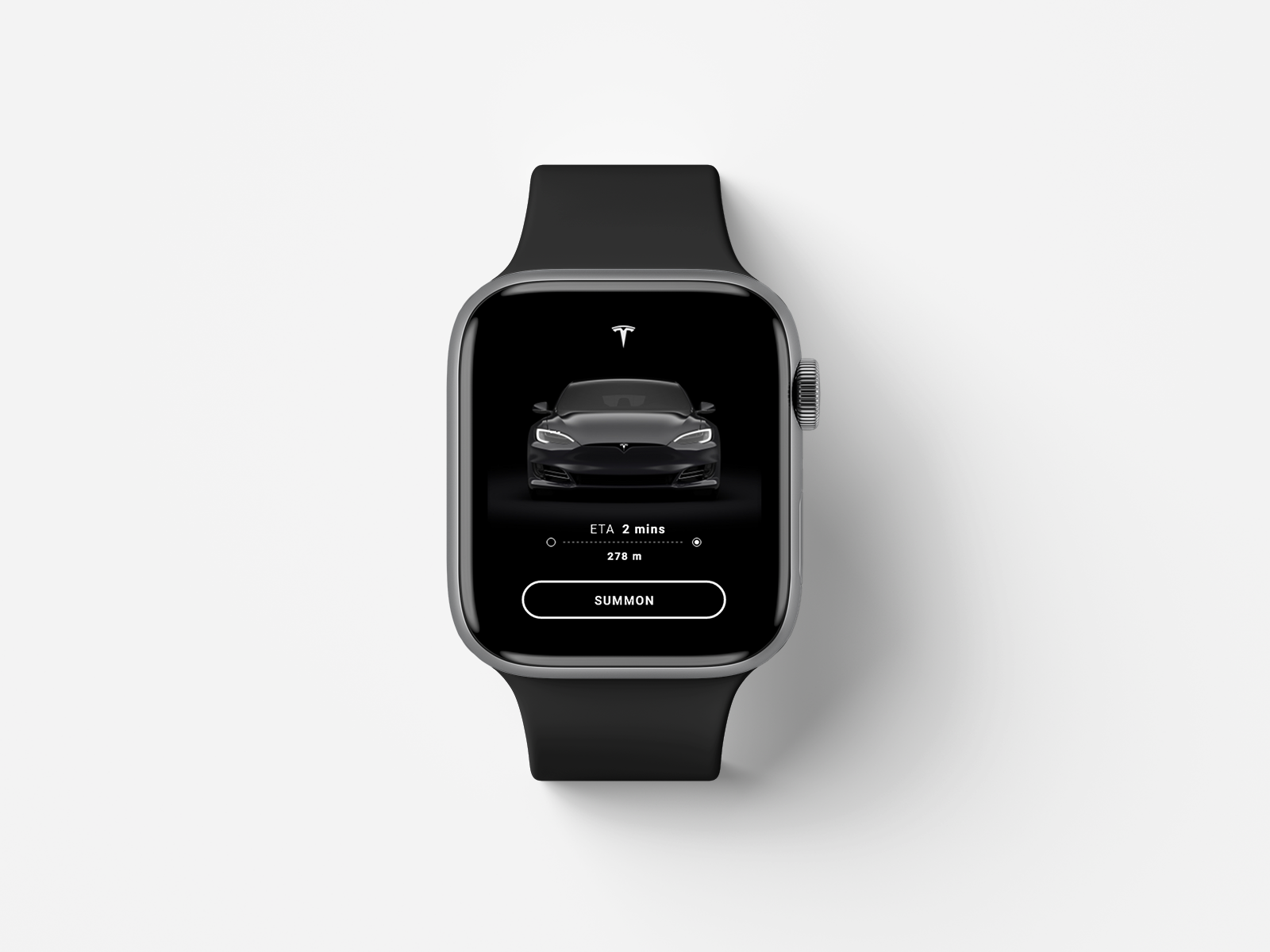 add tesla key to apple watch