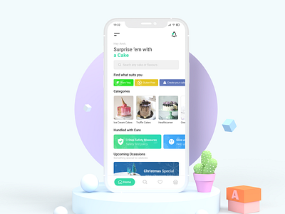 The Cake Shop | Mockup cake cake app design dribbble illustration interface minimal mobile mockup ui uidesign uiux ux uxdesign