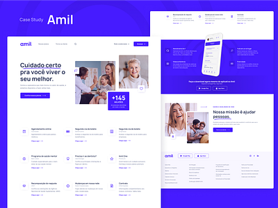 Redesign Amil amil case study concept design healthy redesign ui ui design web design website