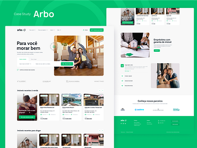 Redesign Arbo buy and sell house case case study concept design house imoveis real estate study ui web design website