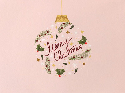 Christmas vibes christmas decoration drawing graphic design handlettering holiday illustration procreate typography
