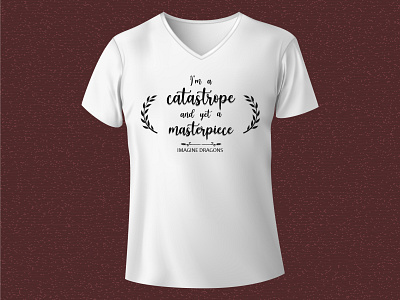 Imagine Dragons Graphic Tee adobe illustrator graphic design quote t shirt design typography vector