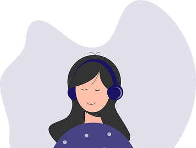 music adobe illustrator face flat flat character graphic design illustration vector