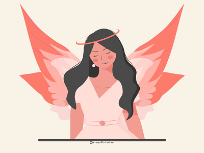 Fairy 2d adobe illustrator character character design flat girl graphic design happy illustration vector