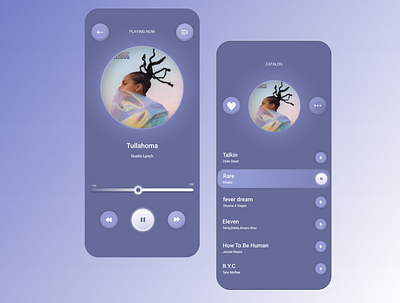 Music Player design mobile music music player ui purple red ui ui ux ui design uidesign uiux