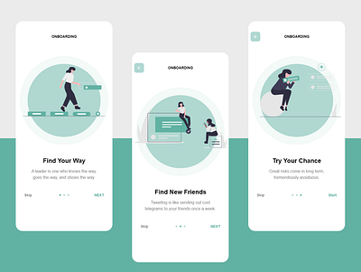 Onboarding Screen app business colorful colour design green illustration ios light green mobile onboarding ui ui ux ui design uidesign uiux ux