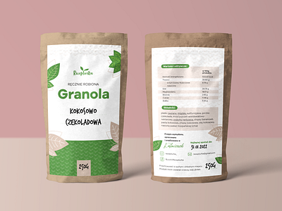 Eco-friendly granola packaging for Recepturka