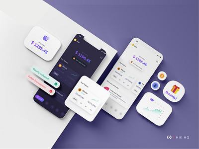 Crypto Wallet App app bounty crypto design tokens ui ux visual design wallet web3
