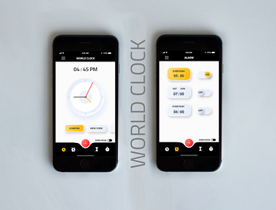 World Clock - App Design app design ui