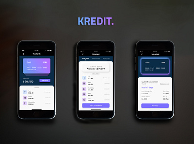 Kredit App Design app design logo ui ux