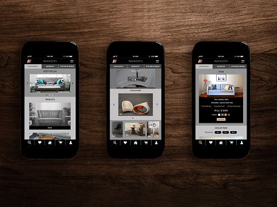 Maynooth Furniture App app design ui ux