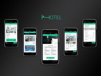 Hotel Booking App app design logo ui ux