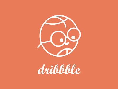 Dribbble Logo branding design dribbble dribbble best shot dribbblelogo flat illustration illustrator logo logodesign minimal