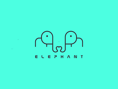 Elephant Logo animal logo branding branding design creative logo design elephant logo flat logo logo logo design logodesign logoinspirations logotype minimalist logo ui unique logo ux
