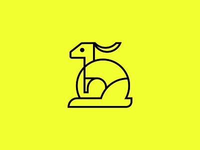RABBIT LOGO animal animal logo branding creative logo flat letter logoconcept logodesign minimal minimalist logo rabbit rabbit logo