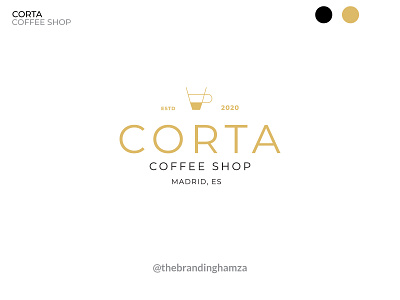 Corta Coffee Shop Logo Identity brand branding coffeeshop design designer graphic identity logo logodesign professional typography