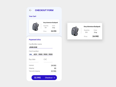 #DailyUI 002 credit card checkout form for a travel store checkout clean credit card designer graphic design minimal online professional store