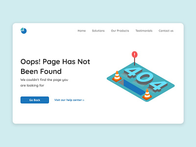 #DailyUI 008 Cloud Service based Website: 404 page not found